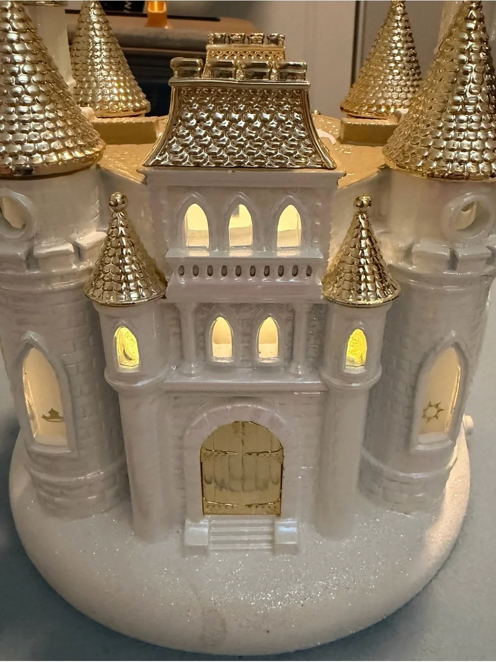 B& BW’s Disney Princess castle candle holder.